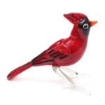 Murano Glass Red bird