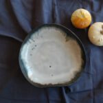 Handmade Black/White Ceramic Plate