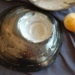 Handmade White/Gray Two-sided Ceramic Plate
