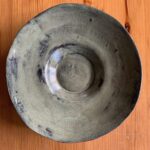 Handmade Gray Ceramic Pasta & Salad Plate