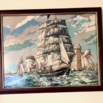 Sailing Ship Etamine Painting