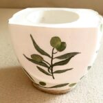 Olive Branch Concrete Flower Pot