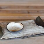 Handmade Long Ceramic Plate with Saucer - Ancient Ephesus Collection