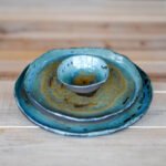 Handmade Ceramic Plate Set of 3 - Sun Collection