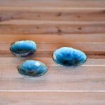 Handmade Ceramic Plate Set of 3 - Turquoise Collection