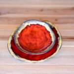 Handmade Ceramic Plate Set of 2 - Coral Collection