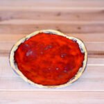 Handmade Vermilion Ceramic Plate - Coral Collection