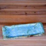 Handmade Long Ceramic Plate - Turquoise Collection