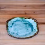 Handmade Square Ceramic Plate - Turquoise Collection
