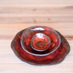 Handmade Ceramic Plate Set of 3 - Coral Collection