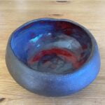 Handmade Crimson Red Ceramic Bowl