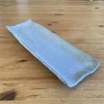 Handmade Gray Stone Design Ceramic Sushi Plate