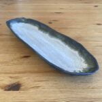 Handmade White Ceramic Sushi/Appetizer Plate