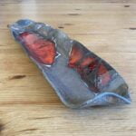 Handmade Red Leaf Ceramic Sushi Plate