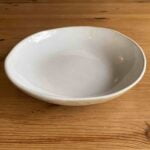 Handmade Pearl White Ceramic Plate