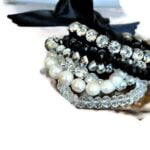 Weddings Bracelet with Pearls and Rhinestones
