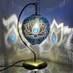 Swan Neck Lotus Flower Handmade Gourd Lamp