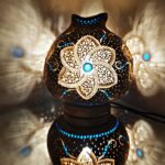 Daisy Handmade Turkish Gourd Lamp Calabash