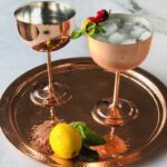 Copper Wine Glasses Set of 2