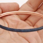 Round Cut Sapphire Zircon Jewelry 925 Sterling Silver Rose Gold