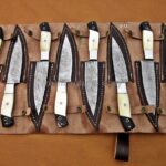 Handmade Damascus Kitchen Steak Knives Set - 8 piece