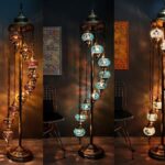 Floor Mosaic Standing Lamp - 9 Globe