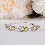 Lemon Quartz 925 Sterling Silver Boho Bracelet