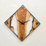 Made To Order Olive Wood Wall Clock