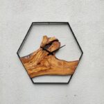 Wall Clock Wood 24 inch