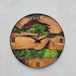 Made to Order Moss & Wood Wall Clock