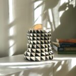 Sculptural Ceramic Amorphous Form Table Lamp