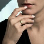 Solid Yellow Gold Wedding Dome Ring 14K