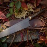 Engraved handmade gyuto japaneese chef knife 210 mm