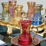 Gold Processing Tea Glass Set of 6