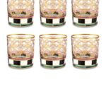 6 hand painting whiskey glass