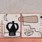 NYX Framed Work Diptych Textile Wall Art