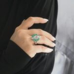 Emerald - Diamond Wedding Ring - Rose Cut