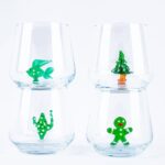 Glass Melting Water Cup Set Of 4