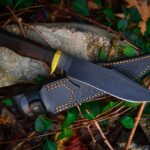 Engraved Handmade Bowie Knife