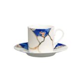 Modern Blue-White Pattern Mug - Tea Cup Set of 2