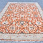 Oversize Oushak Antique Orange Rug - 94x127 inches