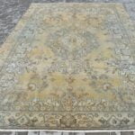 Oversize Antique Vintage Brown Outdoor Rug - 88x128 inches